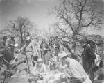 Cooking and eating time, rattlesnake hunters of Breckenridge, Texas, Easter Sunday by Basil Clemons 1887-1964