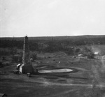 A group of oil derricks by Basil Clemons 1887-1964