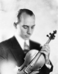 A male violinist by Basil Clemons 1887-1964