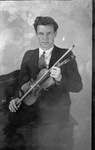 A male violinist by Basil Clemons 1887-1964