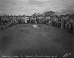 Stoker & his Bremer calf at the Stephens County Products Show by Basil Clemons 1887-1964