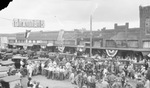 A band in an Oil Belt fair parade, Baird, Texas by Basil Clemons 1887-1964