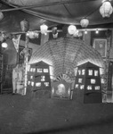 Asian-inspired display at movie theater by Basil Clemons 1887-1964