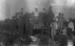 A family and wagon by Basil Clemons 1887-1964