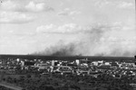 Smoke from fires, Breckenridge, Texas by Basil Clemons 1887-1964