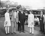 People standing in downtown Breckenridge by Basil Clemons 1887-1964