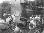 A car in the water by Basil Clemons 1887-1964