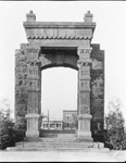 Portal of Stephens County's first Courthouse by Basil Clemons 1887-1964