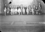 Davis Dancers performers posed on a stage by Basil Clemons 1887-1964