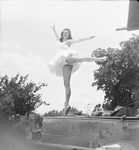 A Davis Dancers performer on pointe by Basil Clemons 1887-1964