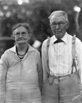 An elderly couple by Basil Clemons 1887-1964