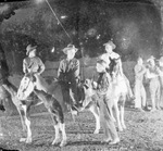 "The Cow Boy's Rondezvous," circus cowboy performers at the Fort Worth Fat Stock Show by Basil Clemons 1887-1964