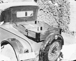 A car/truck with a polished wooden cargo bed from Mutual Motor Company, Breckenridge, Texas by Basil Clemons 1887-1964