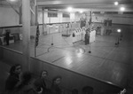 Sea Scouts during ceremony held in a gymnasium, Breckenridge, Texas by Basil Clemons 1887-1964