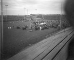 Sea Scouts gathered on Breckenridge, Texas football field by Basil Clemons 1887-1964