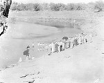 A baptism being held in a river near Breckenridge, Texas by Basil Clemons 1887-1964