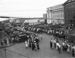 Circus parade on Walker Street, Breckenridge, Texas by Basil Clemons 1887-1964