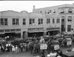 Circus parade on Walker Street, Breckenridge, Texas by Basil Clemons 1887-1964