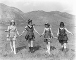 A group of female circus performers by Basil Clemons 1887-1964