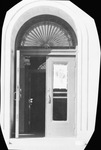 Political poster taped to one side of a double-door entrance to a building: Herbert Hoover for President; location not identified; photograph not dated by Basil Clemons 1887-1964