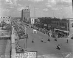 Oil Belt Fair First Aid Contest, parade through downtown Breckenridge, Texas by Basil Clemons 1887-1964