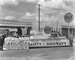 Oil Belt Fair, Gulf Gasoline parade float, Breckenridge, Texas by Basil Clemons 1887-1964