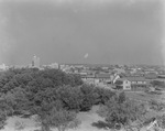 Distance photograph of Breckenridge, Texas, taken from a high point just outside town and showing the Texas Tool & Supply Co. near edge of town by Basil Clemons 1887-1964