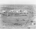 Air view of the east Breckenridge, Texas, oil fields, taken from the new water tower; in the center is the Wallace-Brooks Casinghead plant by Basil Clemons 1887-1964