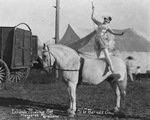 La Wanda riding act, Margaret Graham, Al G. Barnes Circus, Breckenridge, Texas by Basil Clemons 1887-1964