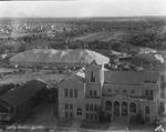 Airview of Tom Mix show, Breckenridge, Texas by Basil Clemons 1887-1964