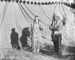 Circus performers Cubian Mack and his princess, Sadder-Baily Circus, Breckenridge, Texas by Basil Clemons 1887-1964