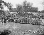 School at Caddo, Texas, in Stephens County, Texas by Basil Clemons 1887-1964