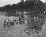 A picnic and swim party at Twin Lakes, Breckenridge, Texas, for pupils of Mr. and Mrs. H. R. DeRoeck by Basil Clemons 1887-1964