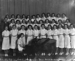 Girls Glee Club, High School, Breckenridge, Texas, Professor J. C. Burkett, Director by Basil Clemons 1887-1964