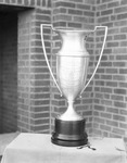 Trophy engraved with "Art Crafts Guild National Contest for Year Books for High Schools under 500 enrollment -- First Award," Breckenridge, Texas by Basil Clemons 1887-1964