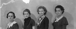 Four unidentified young women, possibly from Breckenridge, Texas by Basil Clemons 1887-1964