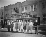 Employees stand outside the Sears, Roebuck and Co. store in downtown Breckenridge, Texas, undated by Basil Clemons 1887-1964