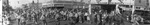 Panorama photograph of Pioneer Days parade through downtown Breckenridge, Texas by Basil Clemons 1887-1964