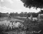 "Swimming and fishing time on the Clear Fork of the Brazos, Breckenridge, Texas" by Basil Clemons 1887-1964