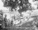 "A picnic at Crystal Falls, Breckenridge, Texas" by Basil Clemons 1887-1964