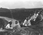 Men from the Breckenridge, Texas, Chamber of Commerce at the Possum Kingdom Reservoir and Brazos River. by Basil Clemons 1887-1964