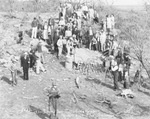 P. C. Walter et al., Texas Diamondback Rattlesnake hunters, the W. H. Vick place, Breckenridge, Texas by Basil Clemons 1887-1964