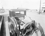 Automobile with wooden box at rear, Carter & Bagwell, Inc., Breckenridge, Texas by Basil Clemons 1887-1964