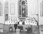 Choir at the First Christian Church, Breckenridge, Texas by Basil Clemons 1887-1964