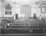 Interior of First Christian Church, Breckenridge, Texas by Basil Clemons 1887-1964