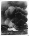 Fires in oil field at Breckenridge, Texas by Basil Clemons 1887-1964