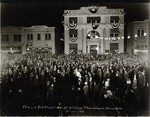 Breckenridge, Texas; public installation of officers with Mayor Walker taking oath by Basil Clemons 1887-1964