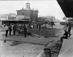 Street makers paving Walker Street in Breckenridge, Texas by Basil Clemons 1887-1964