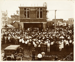 Masonic Temple cornerstone ceremony in Breckenridge, Texas by Basil Clemons 1887-1964