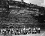 Chamber of Commerce groupe [sic] at Possum Kingdom dam site by Basil Clemons 1887-1964